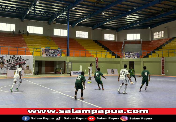 32 Tim Ramaikan Turnamen Futsal Bupati Cup Mimika U-22