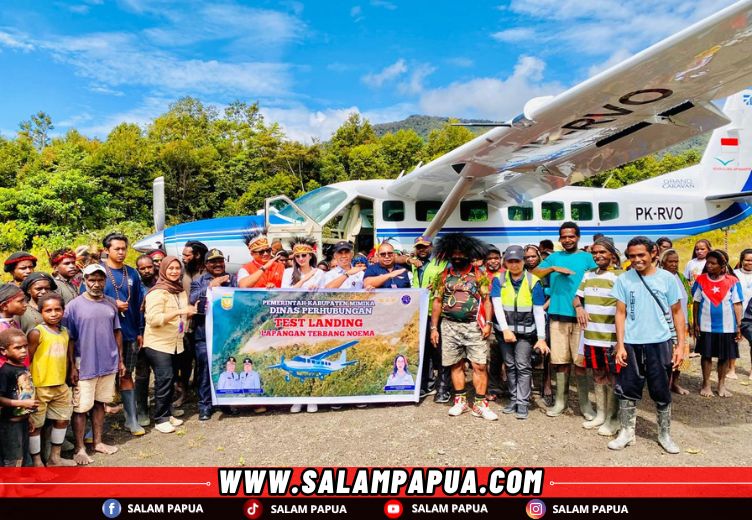 PARADE FOTO: Lapter Noema Jila Lolos Verifikasi, Dishub Mimika Gelar Tes Landing